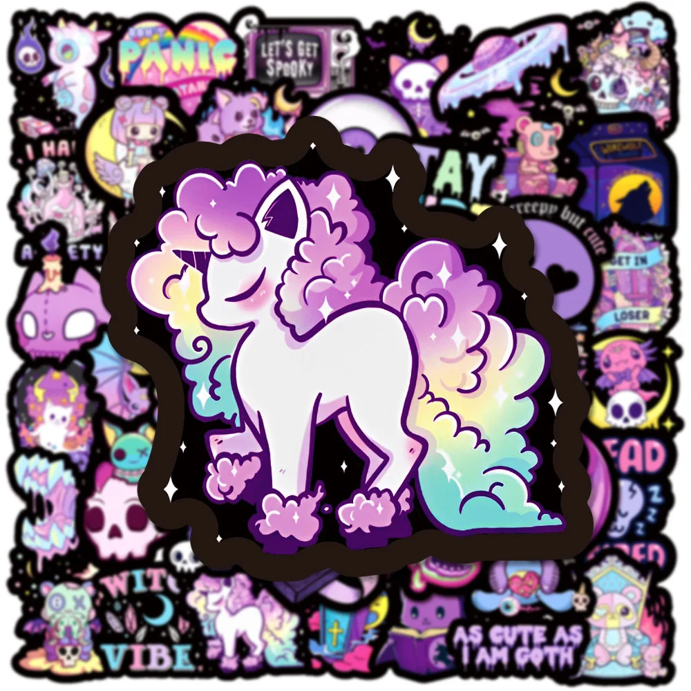 10/30/50 pçs gótico magia boticário bruxa halloween graffiti adesivos estéticos dos desenhos animados decalque diy portátil carro legal crianças adesivo