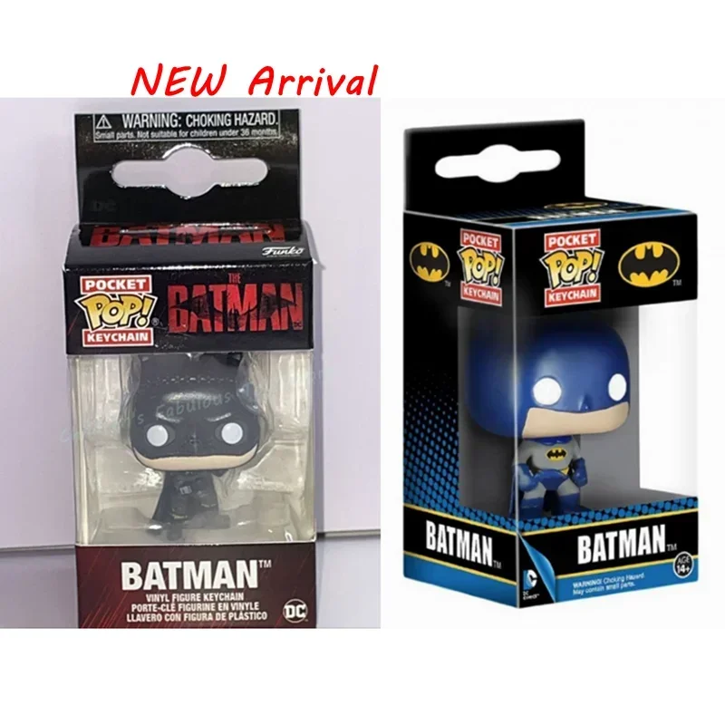 FUNKO POP Pocket Keychains Batman Newest Keychain PVC Action Figure Collectible Model Toys POP