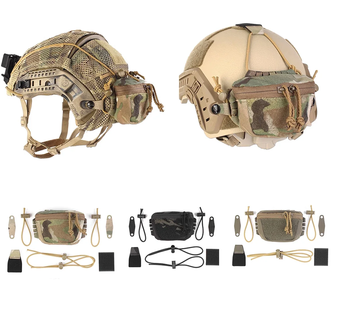 戦術用scスタイルユニバーサルnvgカウンターウェイトバッテリーポーチリアバッグヘルメットアクセサリー用バッテリーポーチ