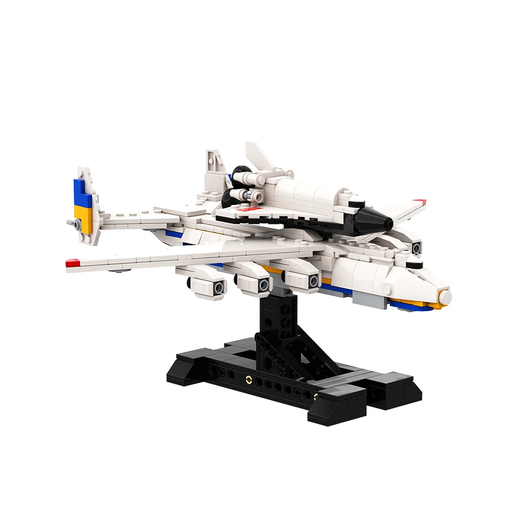 MOC Antonov AN-225 Mriya Airlines Building Block World Biggest Cargo Airplane Model Aircraft Plane Bricks For Kids Gift