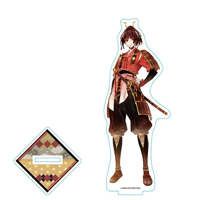 Game Birushana Rising Flower of Genpei Anime Shanao Minamoto Tomomori Noritsune Acrylic Figure Stand Keychain 15cm