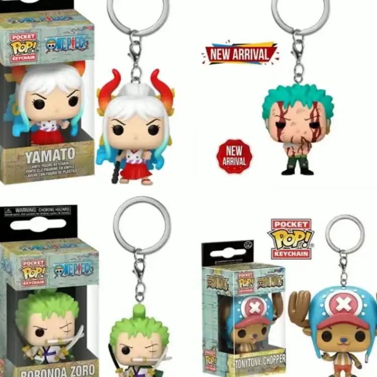 FUNKO POP One Piece RORONOA ZORO Tonytony. Chopper Keychain Toy