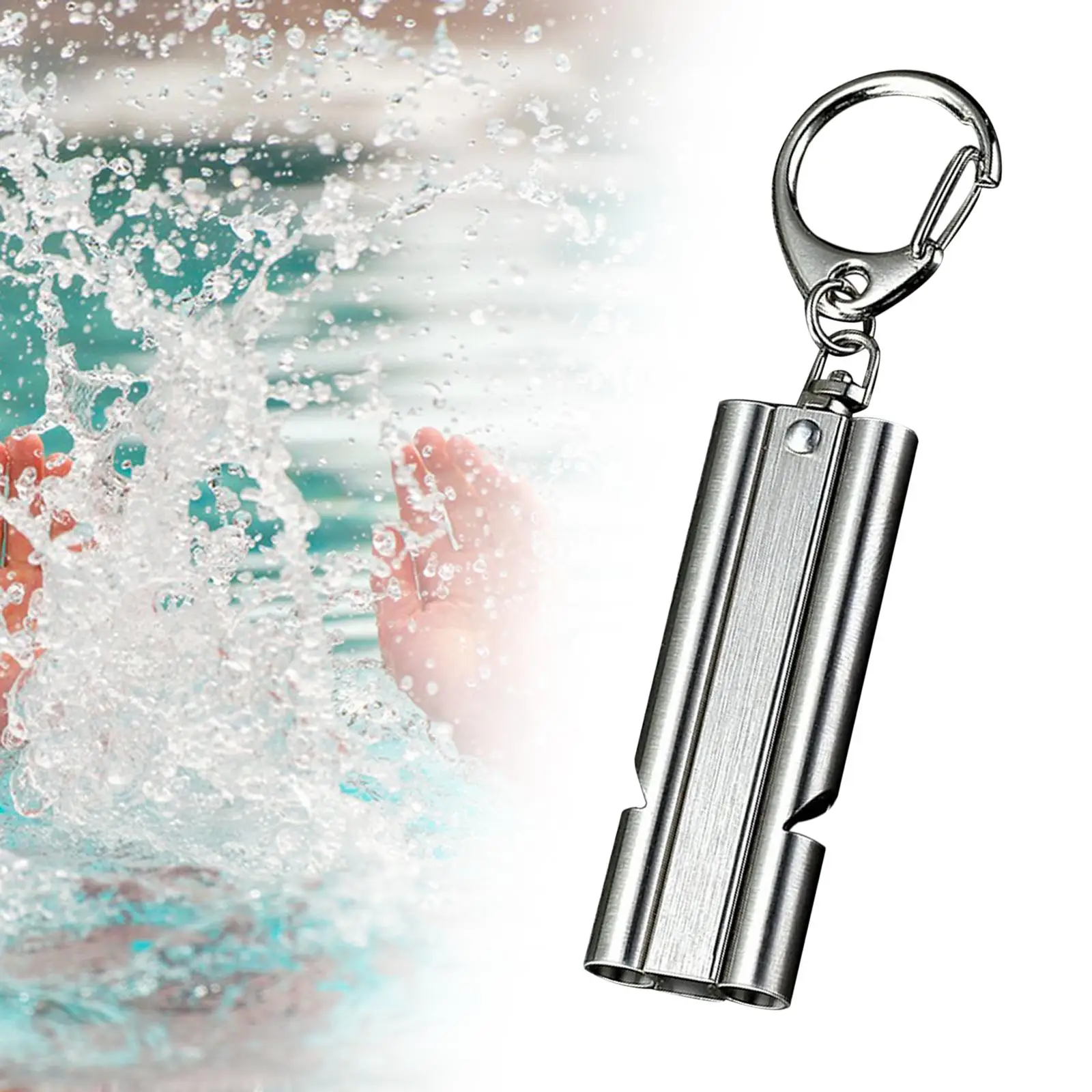 Loud Multifunctional Whistle Stainless Steel Sports Whistle Waterproof Compact Emergency Rescue Signaling for Outdoor Adventure