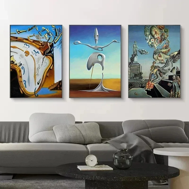 Salvador Dali serie surrealismo arte de pared abstracto lienzo impreso minimalista pintura carteles para dormitorio decoración moderna del hogar