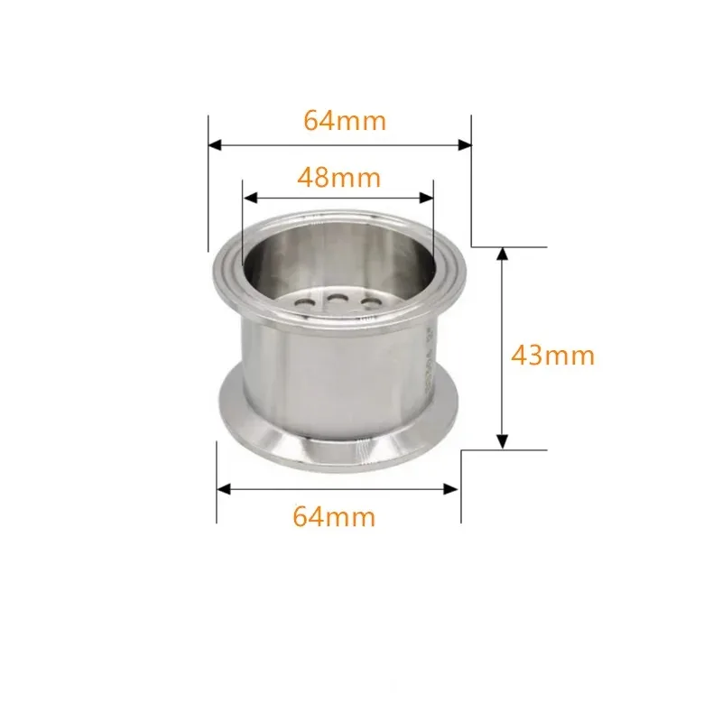 1.5" 2" SS304 Beer Extractor Filter 6mm Perforated Plate Distill Homebrew Tri Clamp 50.5 64mm Sanitary Stainless Steel