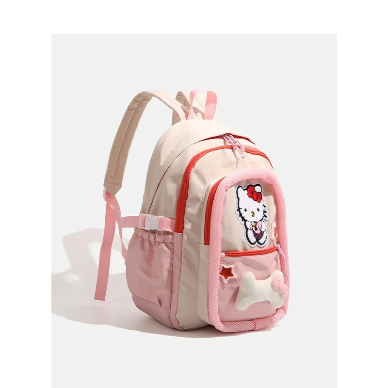 

Рюкзак Hello Kitty, новый, милый, с мультяшным принтом, для девочек, в стиле аниме, для женщин, в подарок, школьный рюкзак, вместительная сумка для отдыха