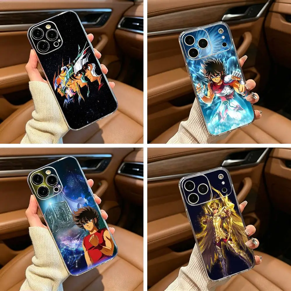 

S-Saint S-Seiya Knights Z-Zodiac -ES Phone Case For iPhone17,16,15,14,13,12,11 ,Pro Max, Plus Soft Silicone Transparent Cover