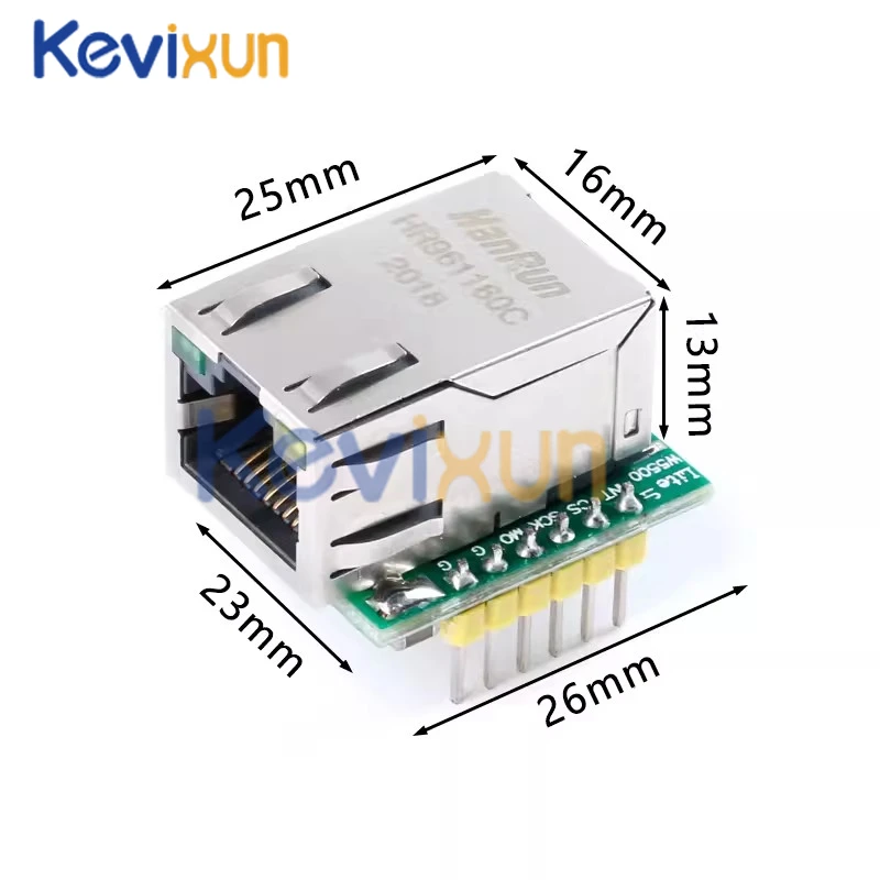 10PCS/USR-ES1 W5500 Ethernet network module hardware SPI to LAN/ Ethernet TCP / IP 51 / STM32 microcontroller program over W5100