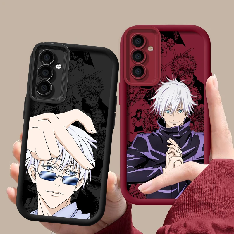 Jujutsu Kaisen Gojo Satoru For OPPO A98 94 92 78 76 74 72 58 57 54 53 2020 Find X5 3 Pro 5G 4G Soft Eye Ladder Phone Case