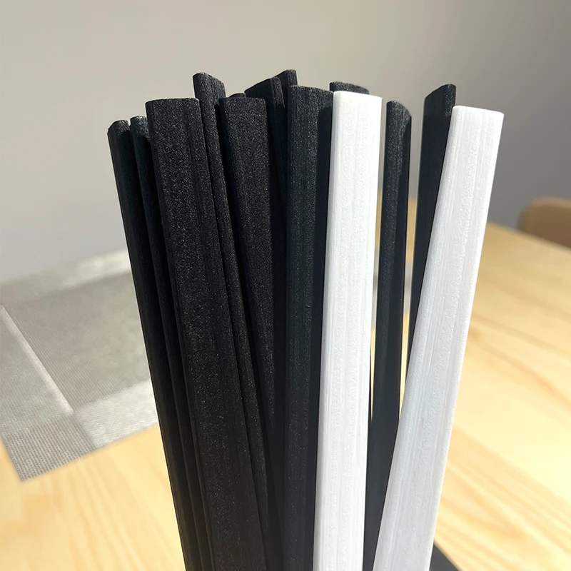 10pcs 14x200mm Reed Diffuser Flat Fibre Reed Sticks Air Freshener Aroma Diffuser Reed Sticks Home Essential Oil Refill Sticks