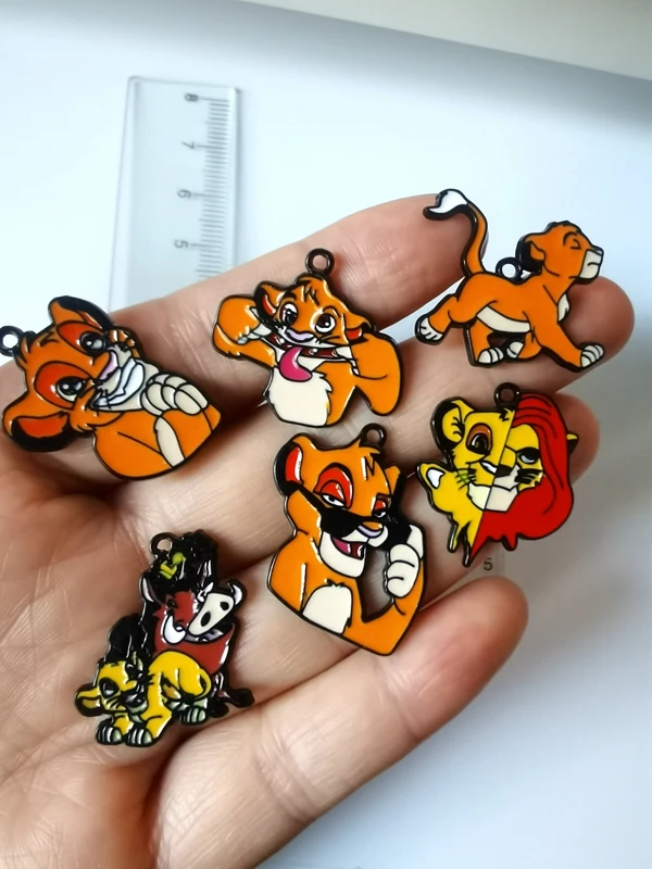 

10 Pieces Disney Lion King Jewelry Making Pendant DIY Earring Necklace Bracelet Accessories Alloy Diy Decoration Pendant