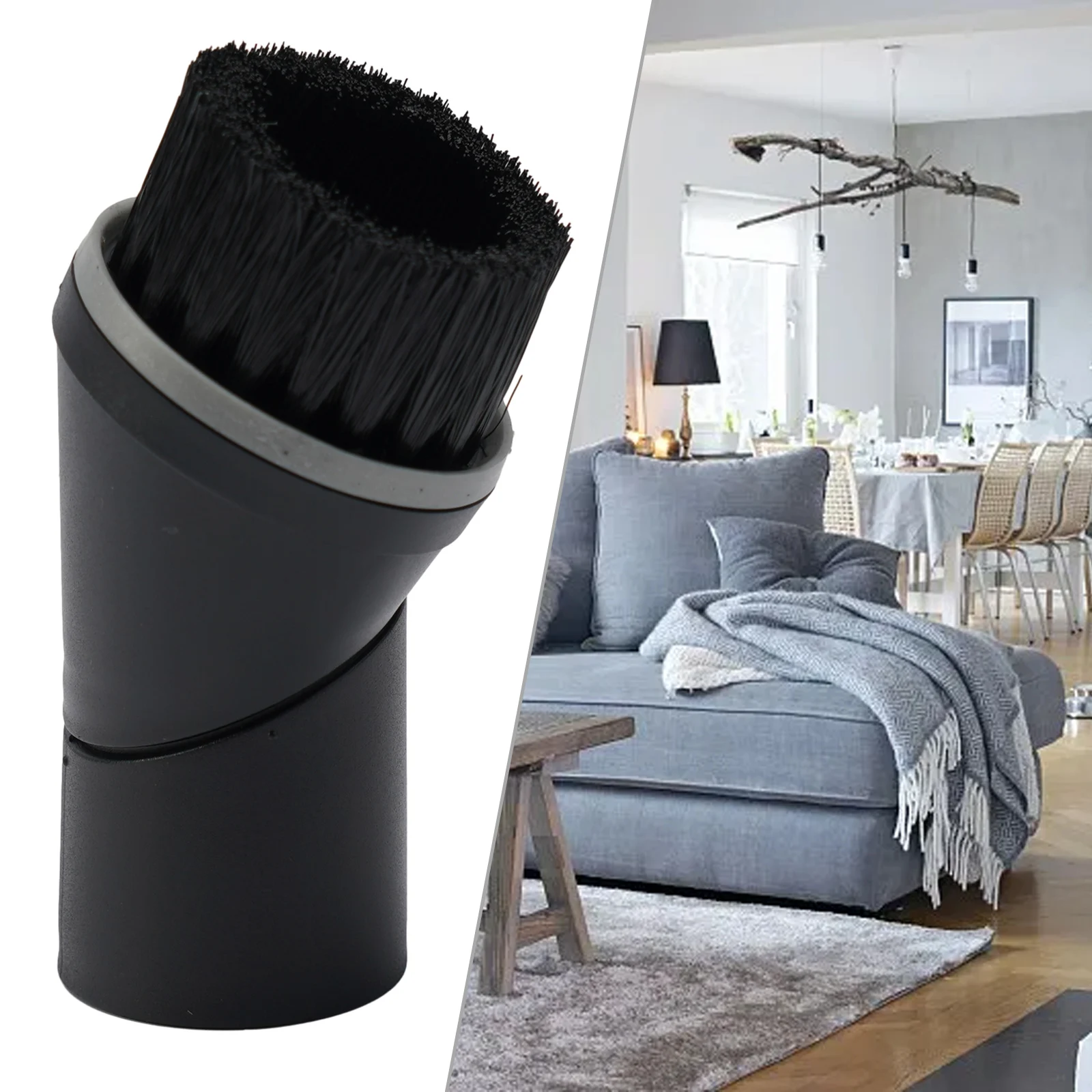 Round Brush Swivel Dusting Brush Attachment For Miele S Series Vacuum SSP-10, 07132710 35mm Vacuum Cleaner Accessories