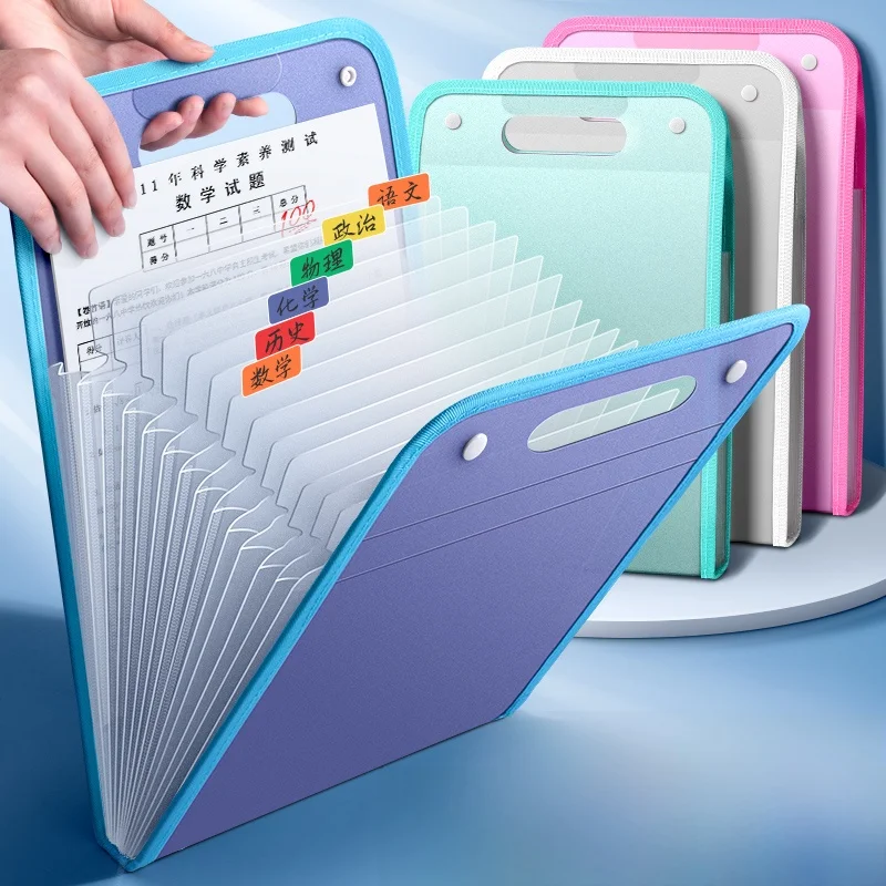 a4-portable-file-folder-test-paper-bag-student-multi-layer-large-capacity-multi-card-position-bag-ins-high-aesthetic-value-st