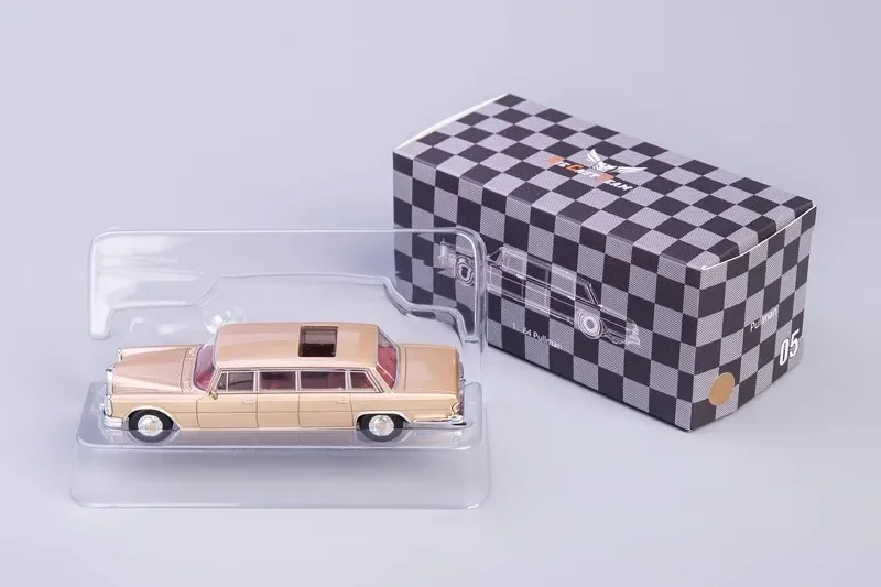 DCT 1/64 Mercedes-Benz Pullman 600 (W100) LWB Limuzyna Samochód Odlew Metalowy Model Auta Zabawki Prezent Świąteczny dla Dzieci Chłopców