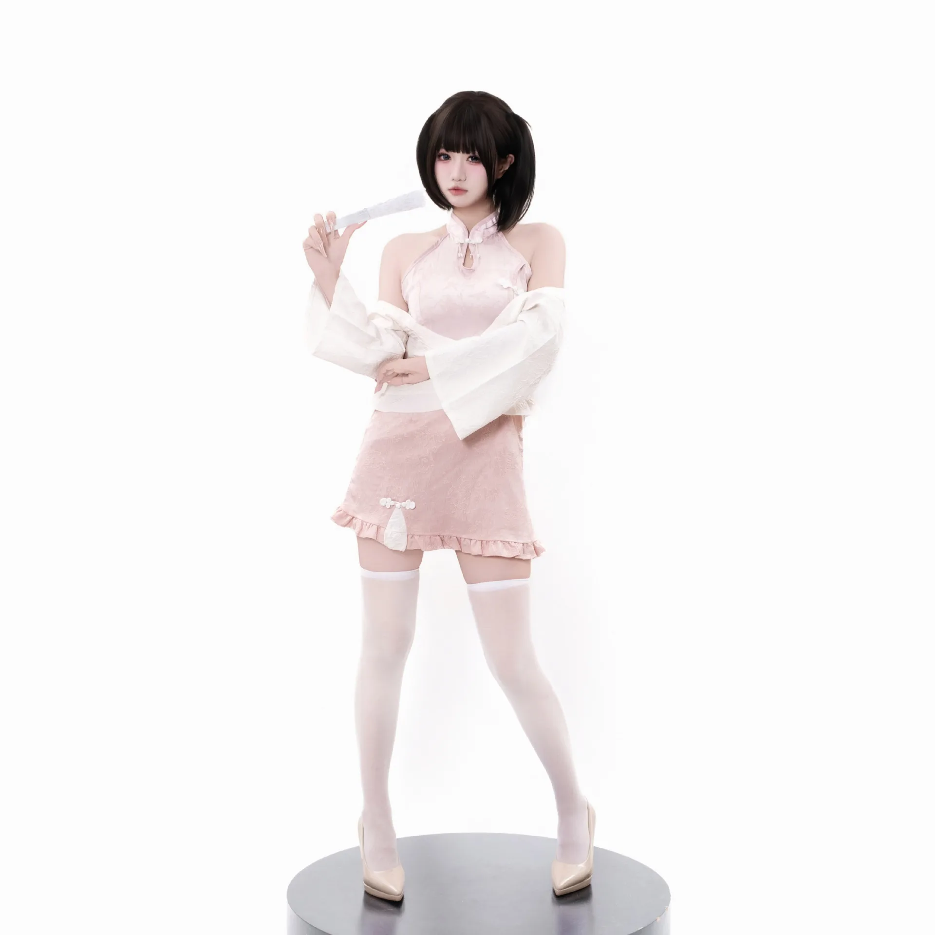 

New Design Women's Cute Roleplay Maid Dress Lady Theme Club Cosplay Servant Costumes Sweet Girl Stylish Qipao Design Outfits