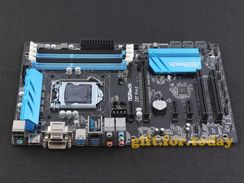 FOR ASRock Z97 PRO3 LGA 1150 Intel Z97 HDMI USB3.1 SATA DVI-D Motherboard With I/O