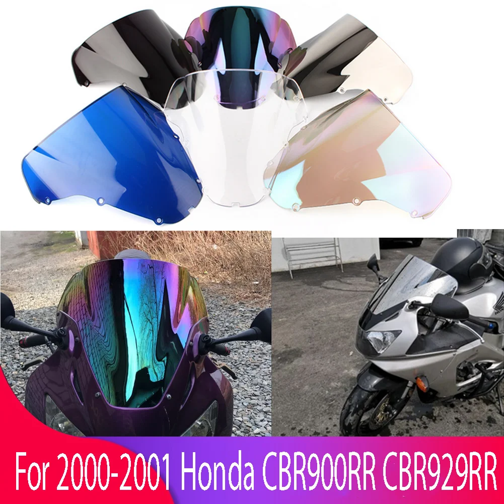 Windshield For Honda CBR929RR CBR 929 RR 2000-2001 Double Bubble WindScreen Motorcycle Accessories Fairing Deflector