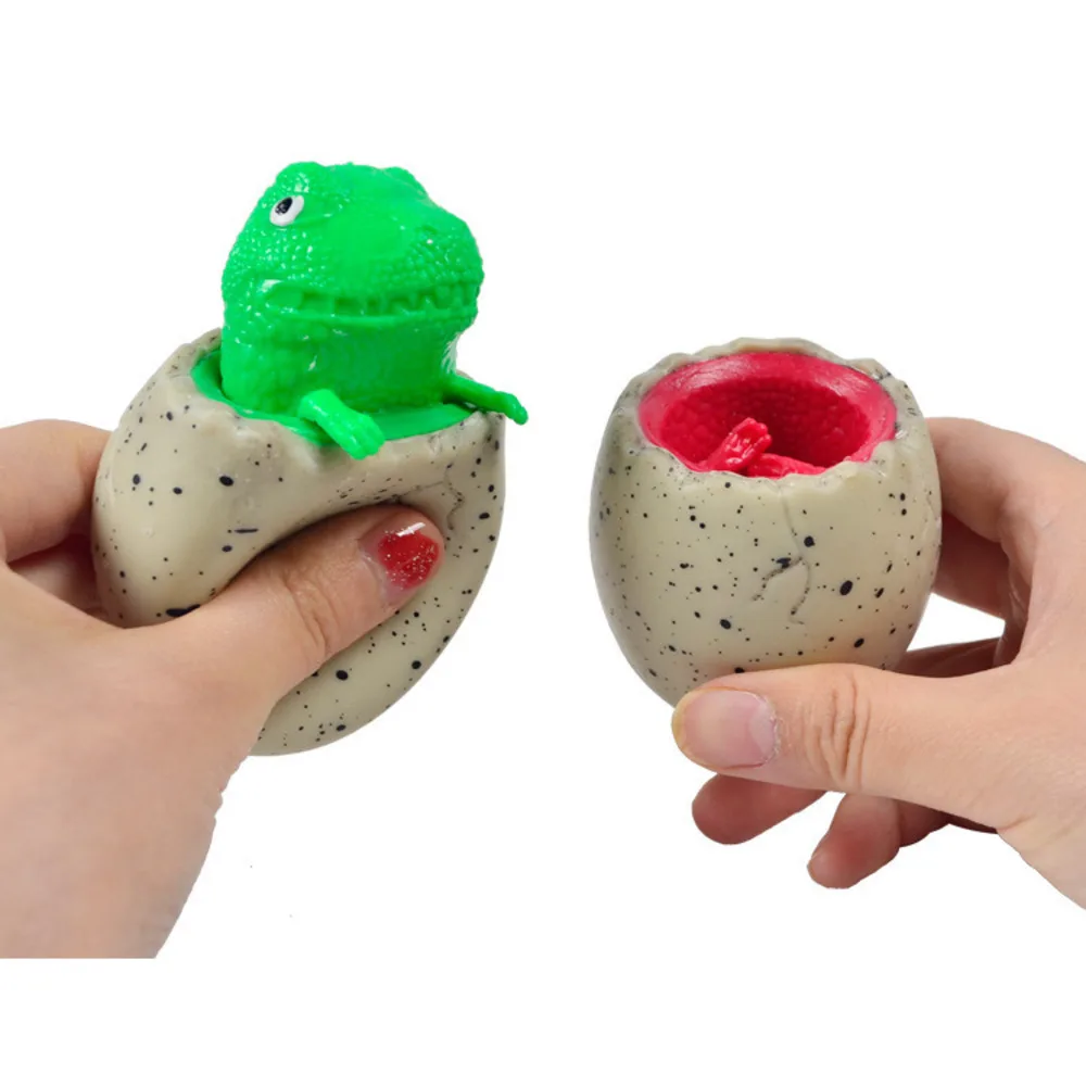 Dinosaur Egg Squeeze Toy Stress Relief Ball for Kids Soft Rubber Squishy Sensory Play Fun Novelty Gift for Children