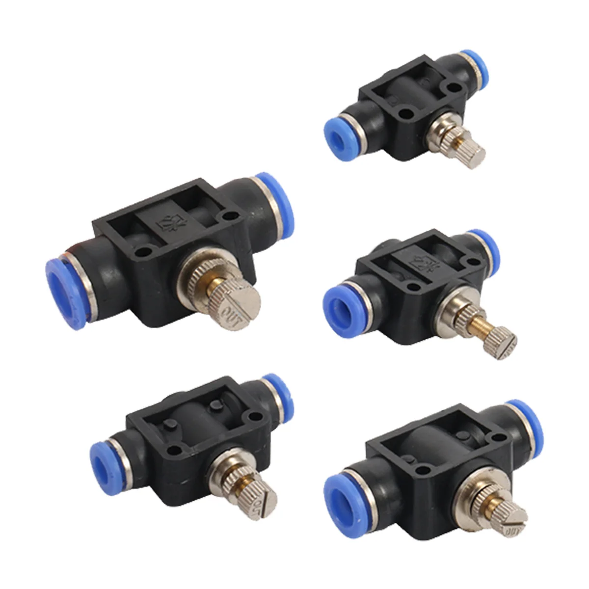 Flow Speed Control Valve Garden Irrigation 4/6/8/10/12mm Pipe Adjustable Water Flowing Valve Garden Irrigation Pipe Switch 1Pc