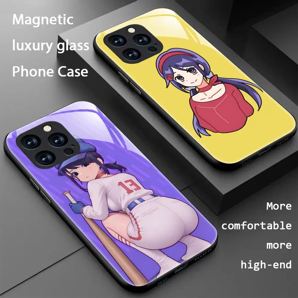 لعبة شعبية لطيف MiSide جراب هاتف آيفون 16 15 14 13 12 11 X XR XS 8 Plus Mini Pro Max الزجاج المغناطيسي جراب هاتف #1