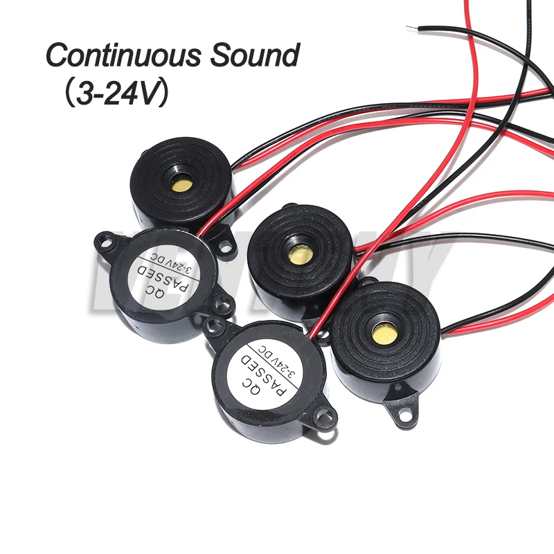 5-10PCS SFM-20 High Decibel Buzzer SFM-20B DC 3-24V Continuous Sound Buzzer 2312 Active Piezo Buzzers, for Arduino Car