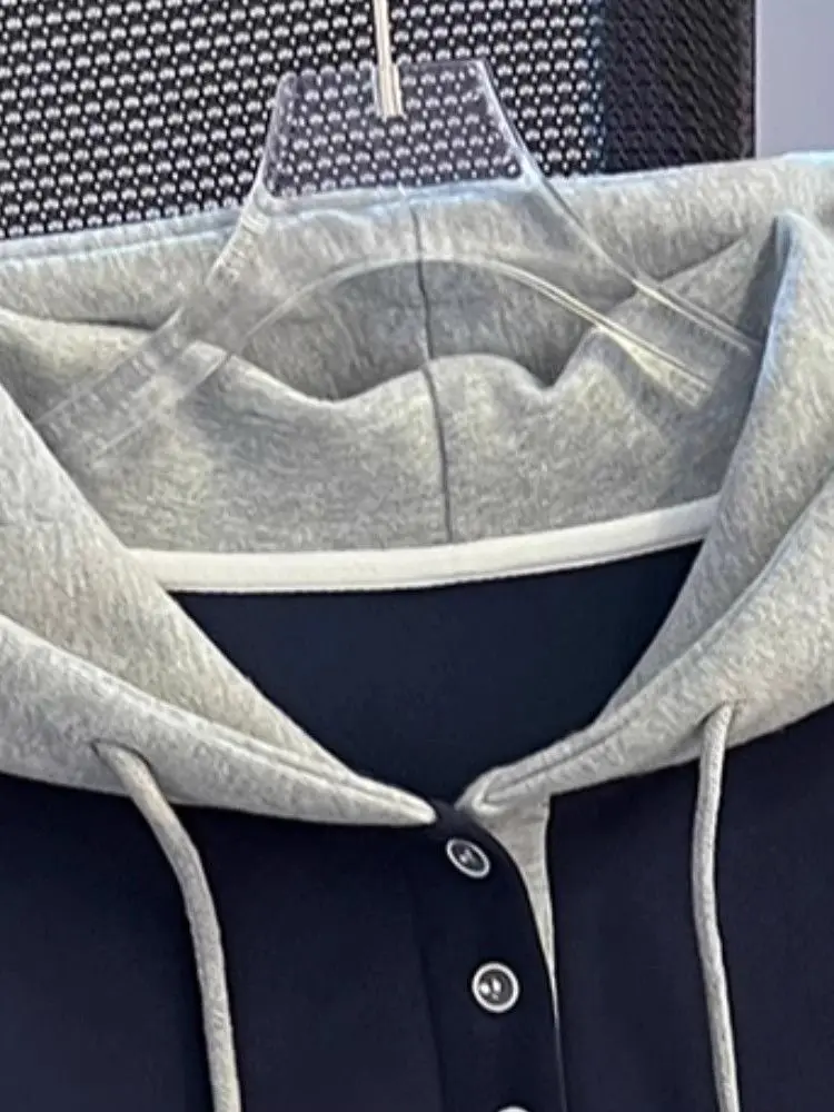 Moletom Colorido Faionable para Mulheres, Estilo Solto e Confortável, Nova Chegada Outono 2025, Moda de Rua Coreana