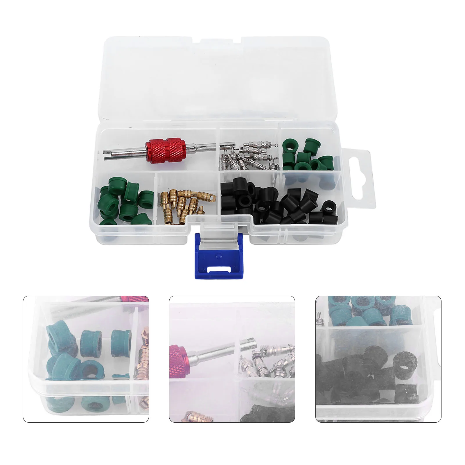 Valve  Kit Air Condition Repair Kit Repair Tool Valve Cores Hose Gaskets Valves Bore Valve Key Tools