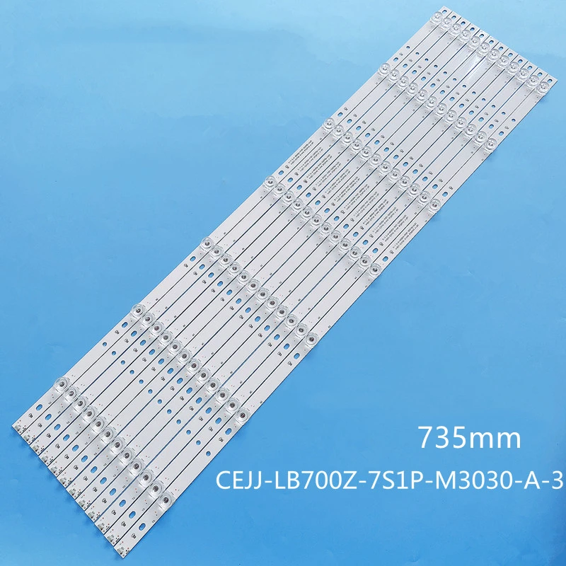 LED Strips For 70PUS7555/12 70PUS7855 70PUS6504/12 70PUS6724/12 LB-GM3030-GJ0D227012X7PB09-1-J TPT700U2-PV3D.Q TPT700B5-U1T01.D
