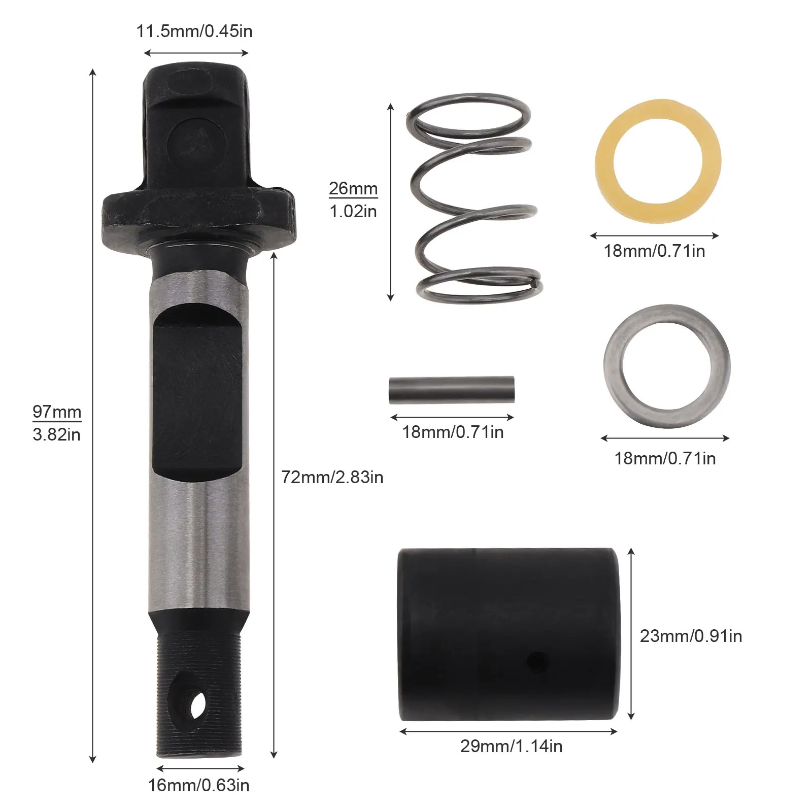 65A Metal Electric Hammer Stop Lever Set Replacement Part Lock Bar Spring Pocket 85/95 Lock Rod for Power Tool