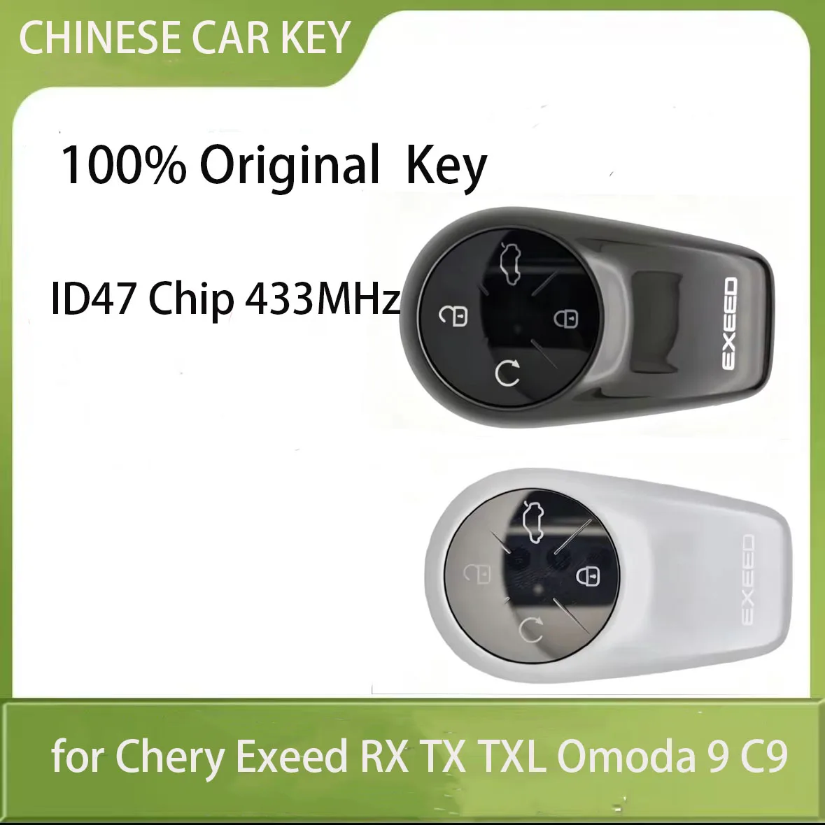 ID47 Chip 433MHz Original Smart Remote Key for Chery Exeed RX TX TXL Omoda 9 C9