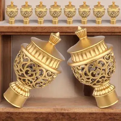 10 قطعة قضيب ستارة النافذة Finials قبعات نهاية الزخرفية التصميم الأوروبي لغرفة النوم غرفة المعيشة ثنى قضيب نصائح أجهزة ديكور المنزل