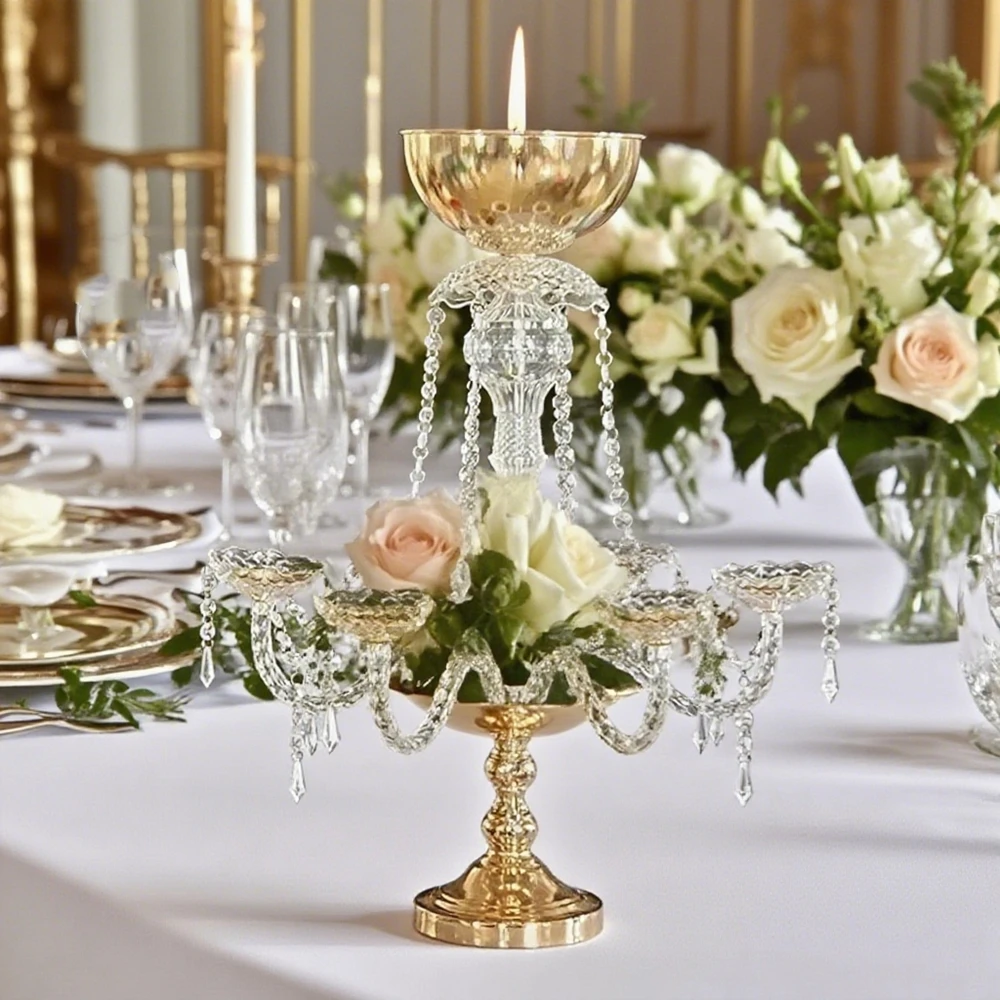 

10pcs/5pcs 40-90cm f30 tall Wedding Centerpieces Table Decorations Gold Metal Candle Holder Tall Metal Candelabra Centerpieces