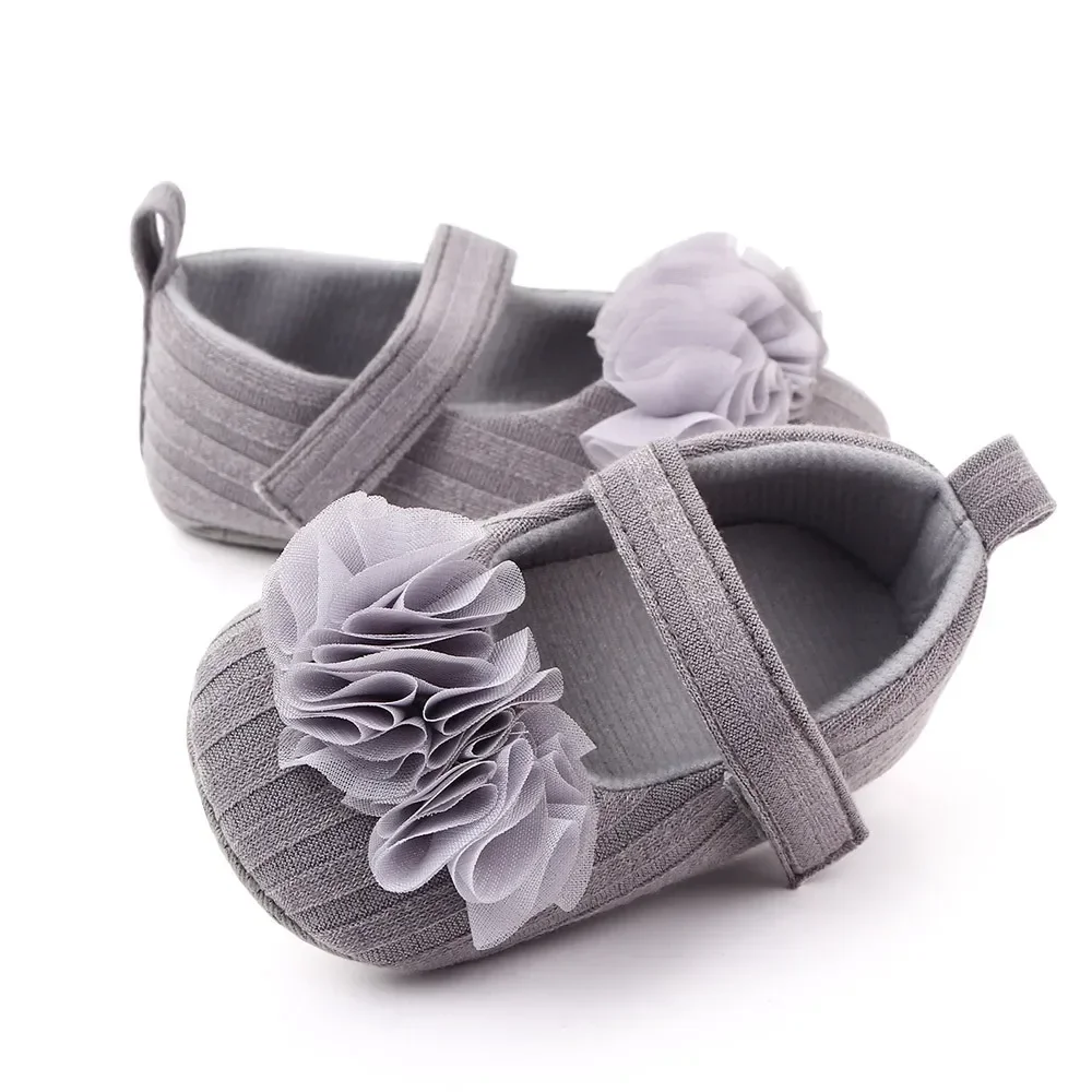 Meckior Schattige Prinses Baby Meisje Schoenen Bloem Band Katoen Zachte Comfortabele Peuter Meisjes Schoenen Eerste Wandelaars Outdoor Wieg Schoenen