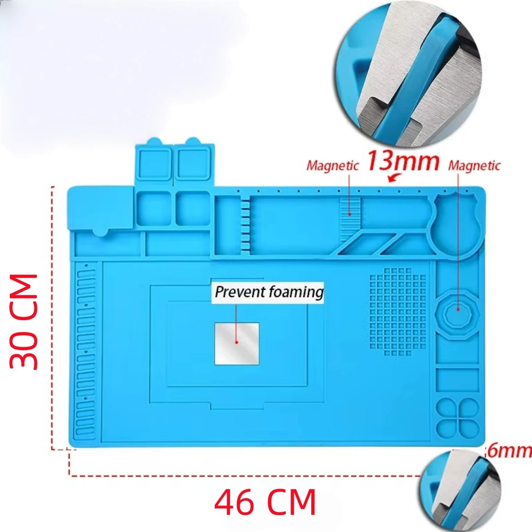 طاولة إصلاح مغناطيسية من السيليكون BGA، وسادة إصلاح، معزولة، ساخنة، سيليكون مناسبة لإصلاح الهاتف المحمول والكمبيوتر المحمول