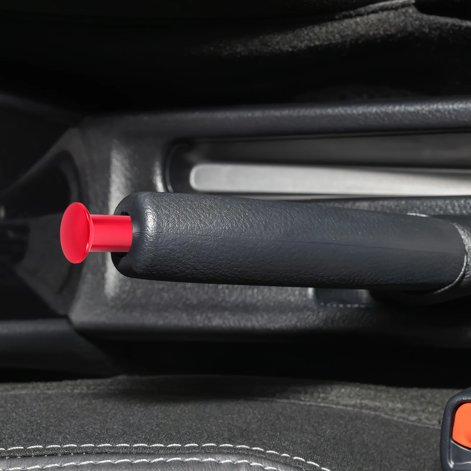 

2pcs Universal Car Handbrake Button Cover Aluminum Alloy Drift Tip Easy Install Brake Lever Parts For Most Vehicles Car Interior