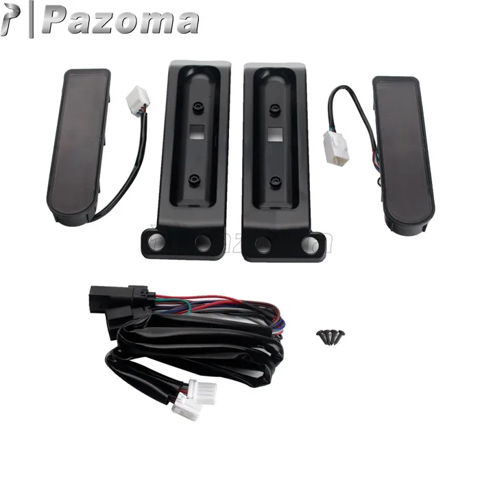 Motorcycle LED Light Accent Saddlebag Inserts Support Tail Light For Harley Touring Electra Road Glide FLTRUSE CVO FLHR 14-20