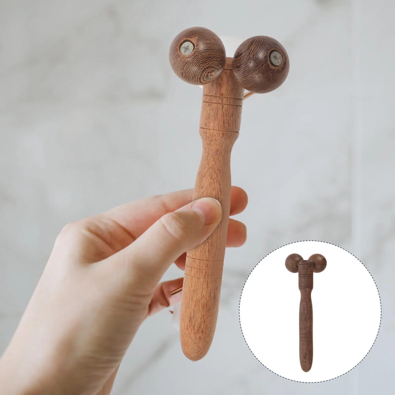 جهاز تدليك الوجه الخشبي بجناح الدجاج، أداة تدليك يدوية محمولة للوجه، أداة تدليك للعناية بالبشرة لمرونة