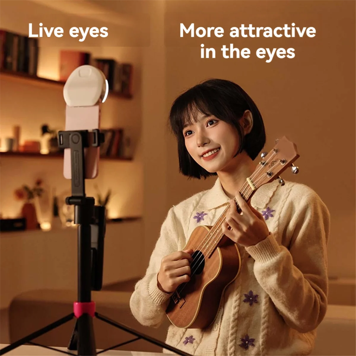 Anillo de luz AAA87 para Selfie, luz con Clip para teléfono móvil, anillo de luz, lámpara para fotografía y vídeo, linterna, luz trasera, carga USB A