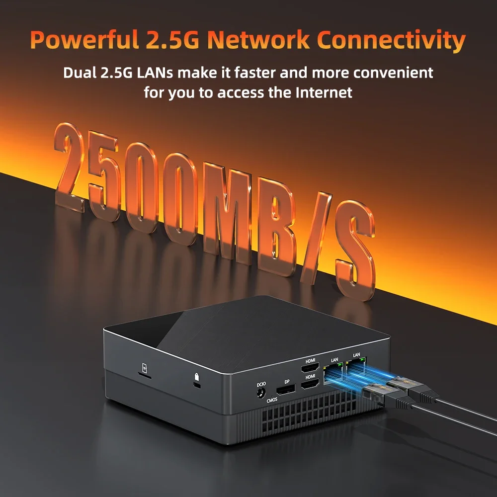 TexHoo Four Display Mini PC AMD RYZEN 7 4800H 5400U 7430U Pocket Dual DP HD-MI LAN Type-C WIFI6 DDR4 16GB 1TB NVMe Mini Computer