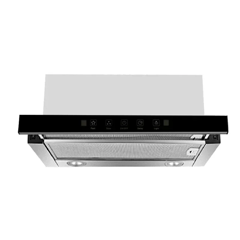 Built-in range hood 60cm stainless steel mini slide out telescopic 220 V small home hotel business apartment kitchen