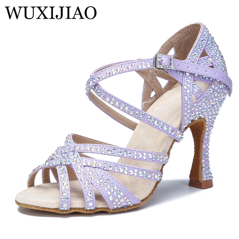 WUXIJIAO Ladies Fashion Party Ladies Sexy High Heels High Heels Latin Dance High Heels Breathable for Ballroom