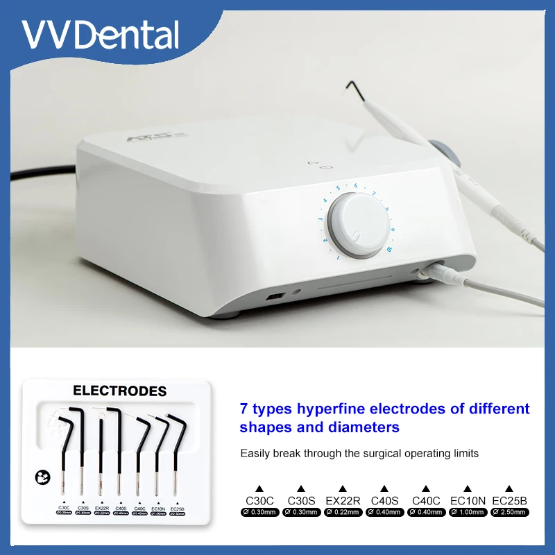 VVDental High Frequency Electrosurgery Unit Electro Scalpel With 7 Electrodes Electricity Knife Dental Surgery Cutting Machine