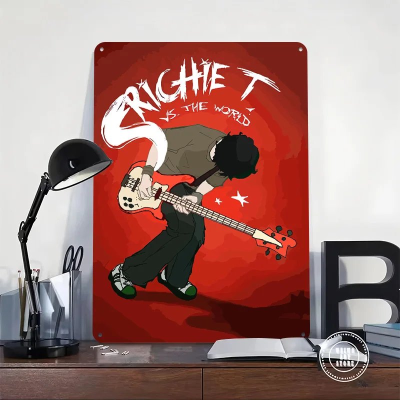Scoot Pilgrim World Metal Poster Perfect Gift for Fans Lovers Customized Wall Art Metal Sign for Bar Accessories Wand Deko Decor