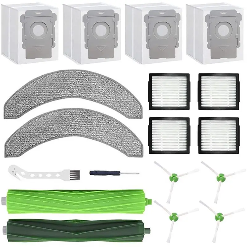 

24-Hour Hotsale Replacement Parts Compatible For Irobot Roomba Combo J7+/Plus J9+ Robot Vacuum Cleaner, Multi-Surface Rubber Bru
