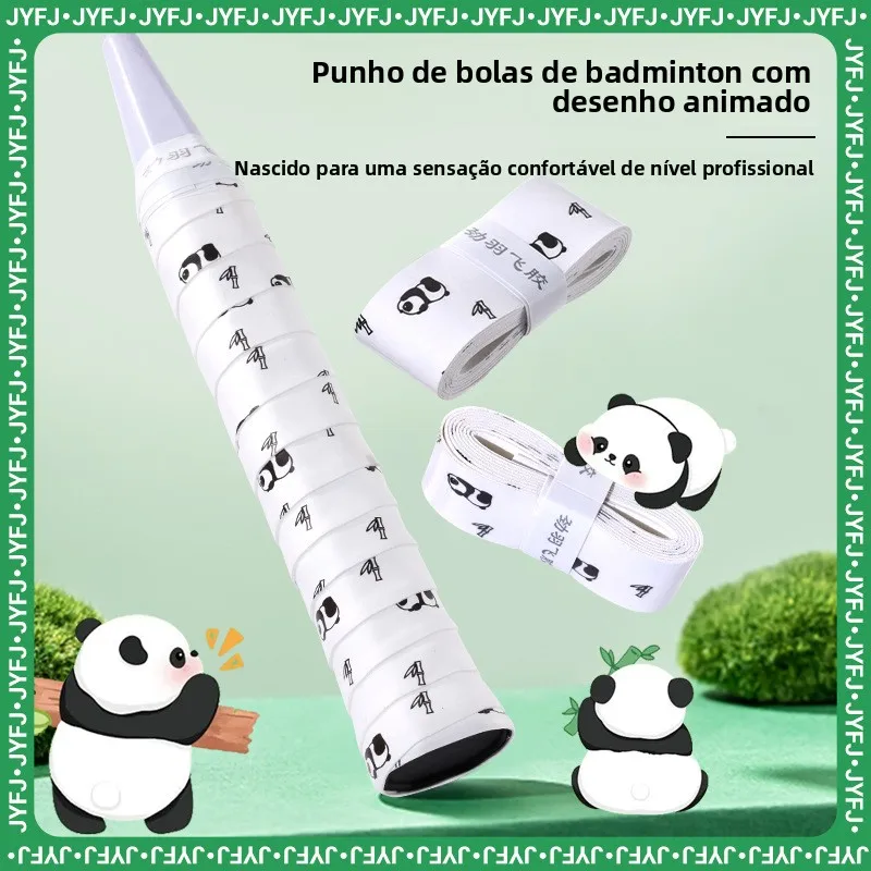 raquete-de-badminton-em-material-pu-estilo-cartoon-com-grip-de-tenis-alto-valor-estetico-superficie-lisa-antiderrapante-e-a