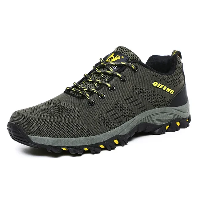 Große Größe Männer Mode atmungsaktive Mesh Turnschuhe Marke Männer Freizeit schuhe schwarze Schuhe männliche Wanderschuhe Gummi Outdoor Männer Schuhe