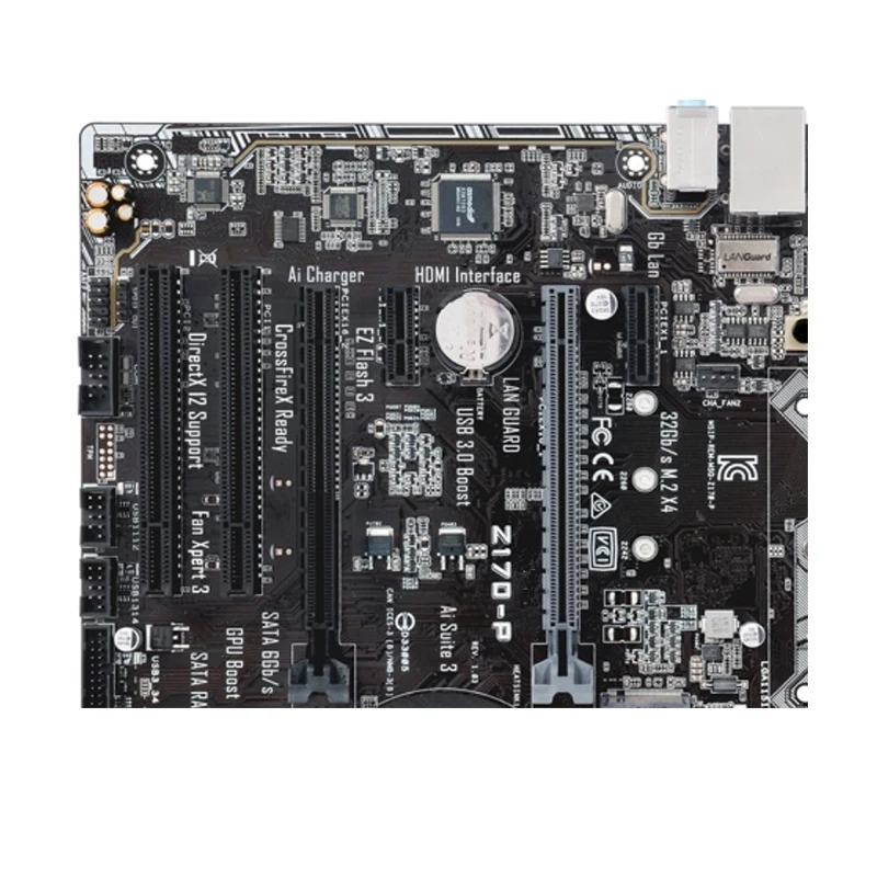 Imagem -06 - Placa-mãe Intel-z170 Z170p Original Lga 1151 Lga1151 Ddr4 64gb Usb 2.0 Usb 3.0 Sata3 Desktop Mainboard