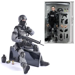 1/6 BJD Figure Set SWAT Team Army Man forze speciali soldati bambola da collezione militare con arma azione giocattolo in miniatura per ragazzo