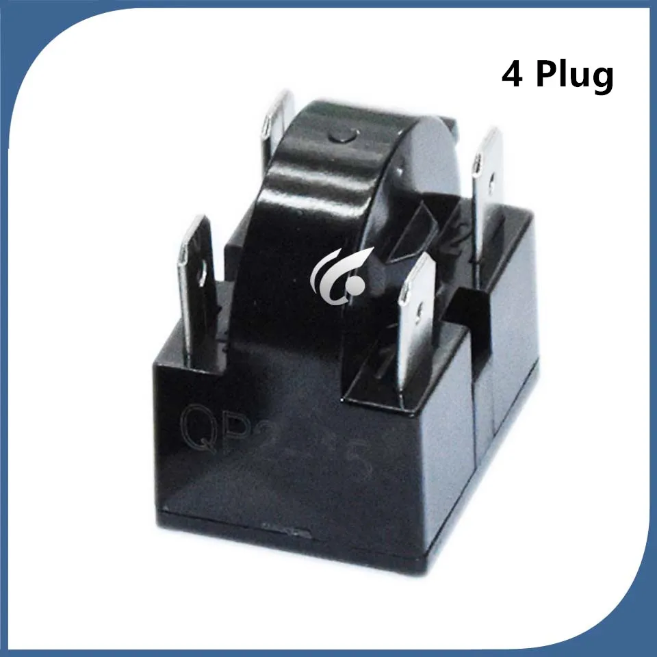 1pcs new 4 Plug Refrigerator fittings Refrigerator freezer PTC starter thermal protector relay  QP2-12 QP2-22 QP2-33 QP2-15