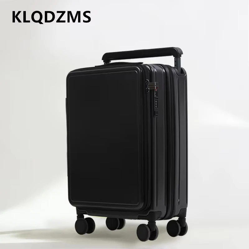 KLQDZMS koper beroda 20 inci pria + PC, koper beroda kapasitas besar 26 "ABS + PC wanita